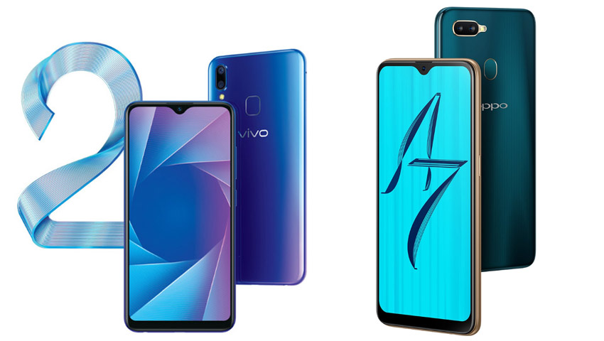 Vivo Y95 vs Oppo A7: Design & Display