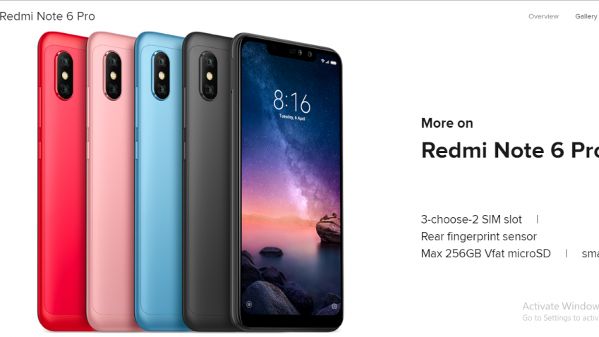 Redmi note 6 Pro: