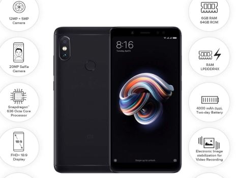 3. Mi Note 5 Pro for INR 16,999 INR 11,900 available on EMI starting INR 2,000 per month