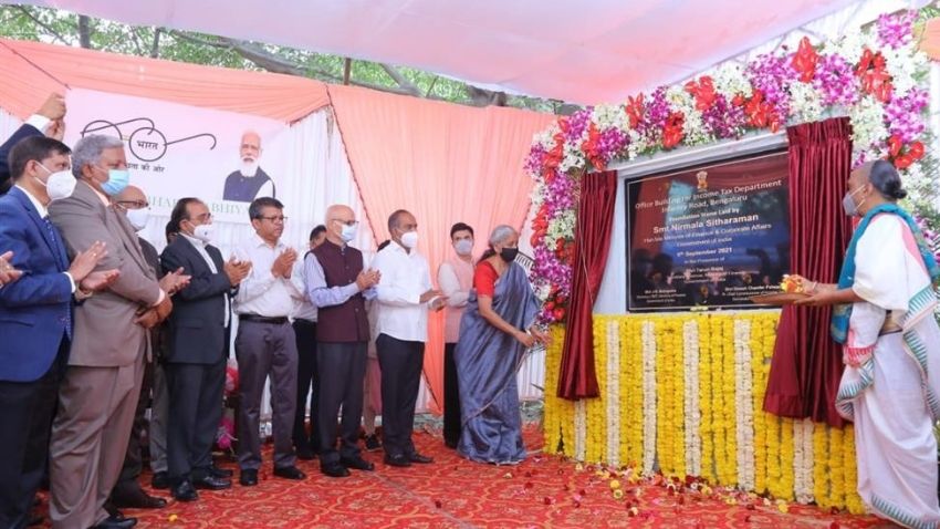 FM Nirmala Sitharaman laid foundation stone