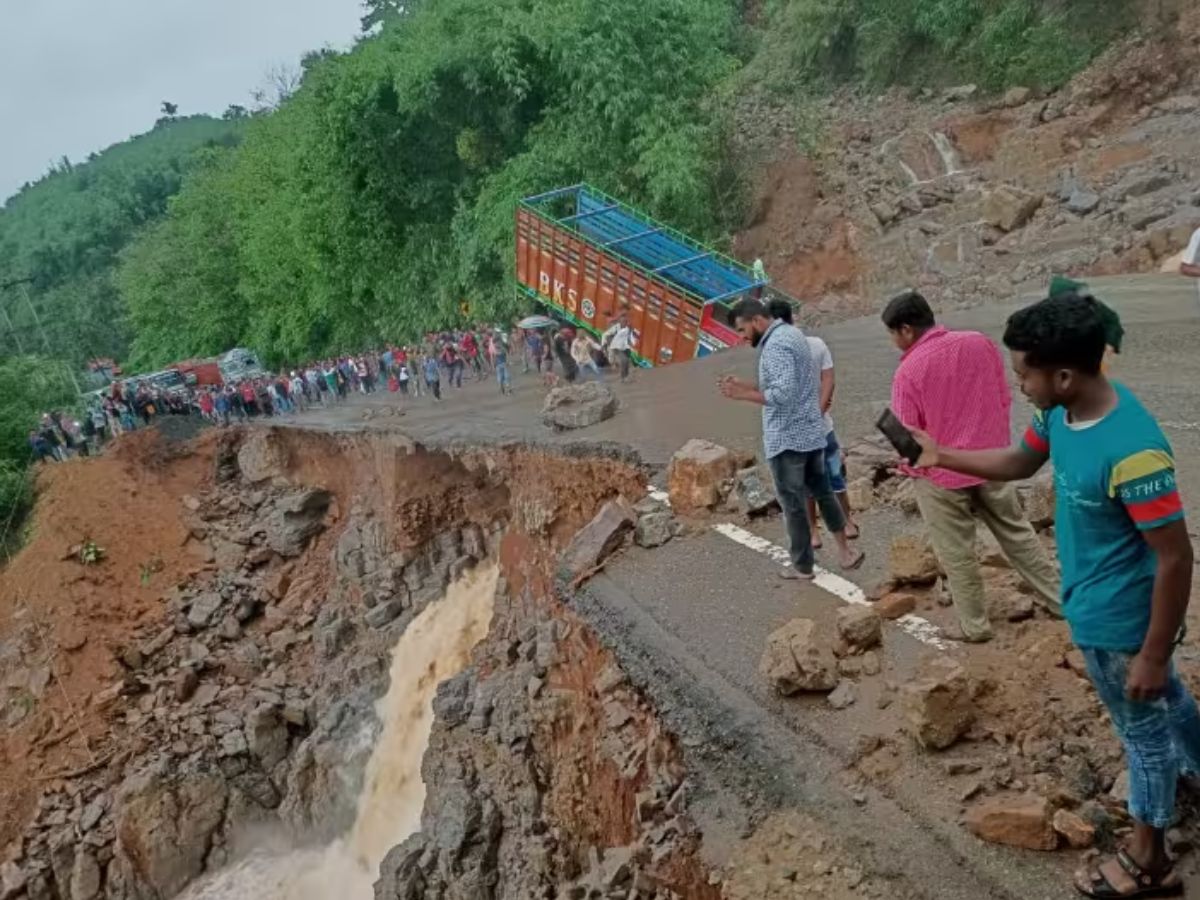 Heavy rain triggers landslide on NH-6 connecting Mizoram with rest of India