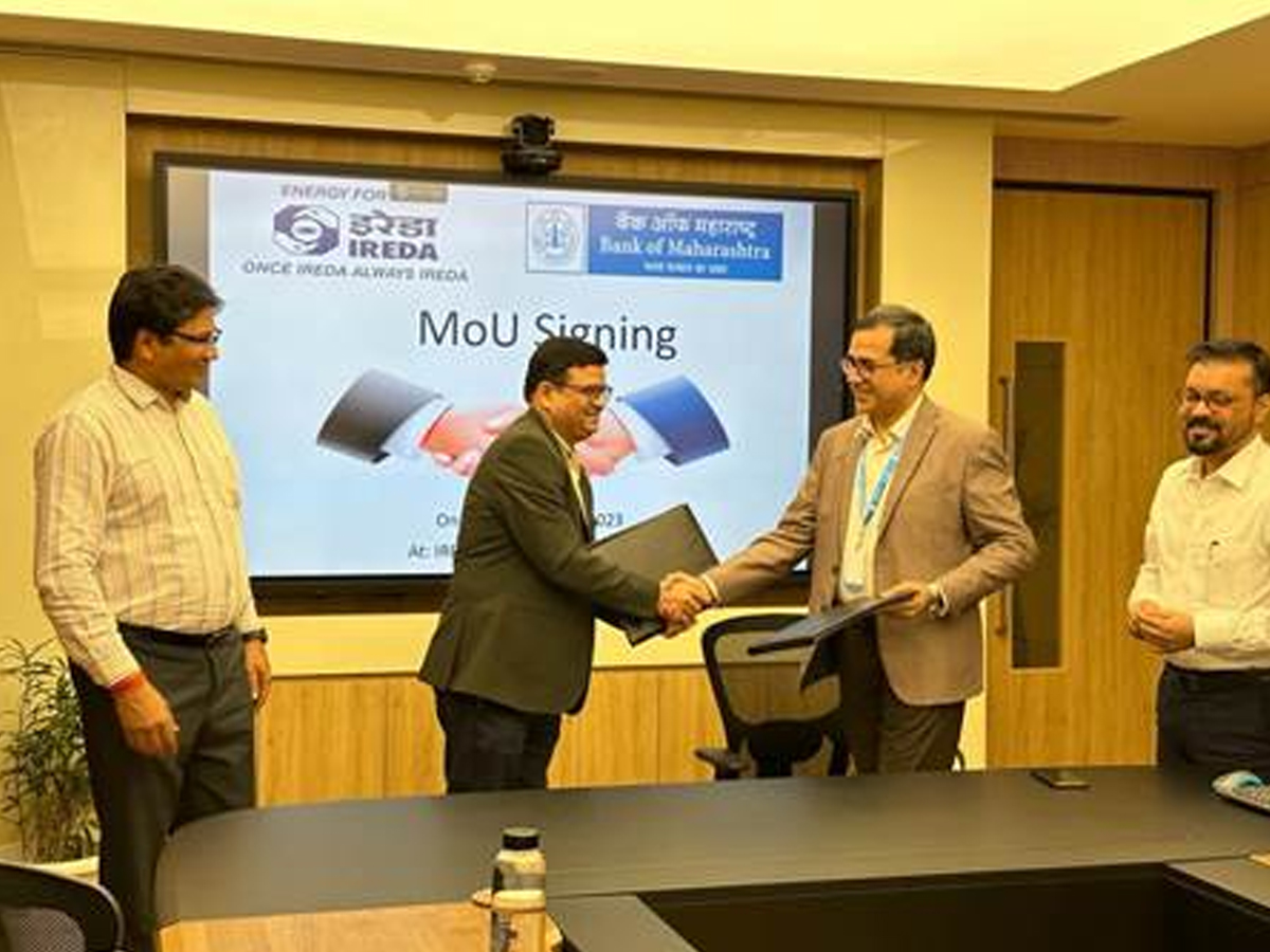 IREDA inks MoU with Bank of Maharashtra for project financing