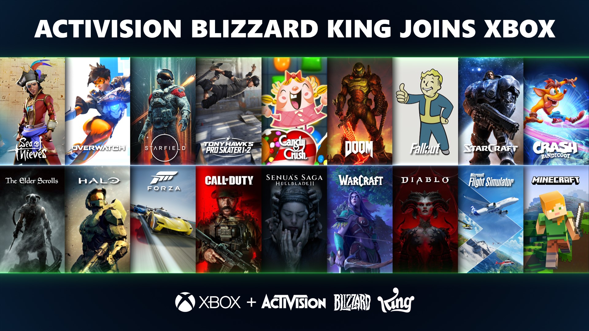 Microsoft welcomes Activision Blizzard and their teams to Xbox