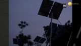 Solar panels bring electricity to a village in UP