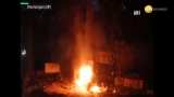 Massive fire breaks in car at UP’s Dhumanganj