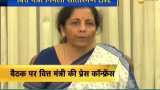 Finance Minister Nirmala Sitharaman addresses press conference 