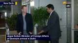 Foreign Affairs Minister of Denmark arrives in India