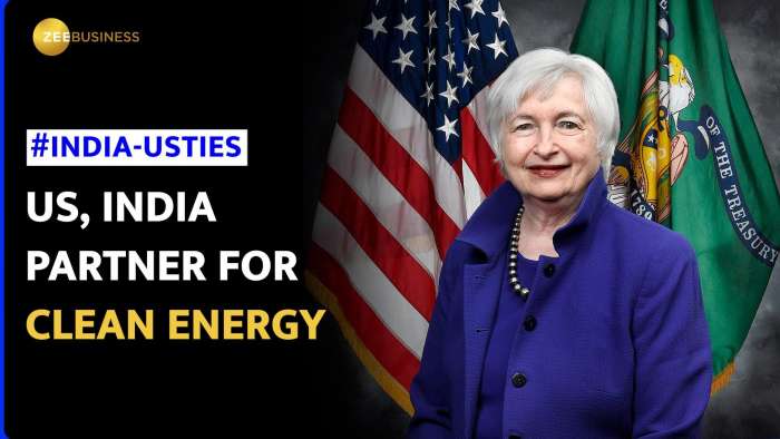  Janet Yellen and Nirmala Sitharaman announce clean energy collaboration