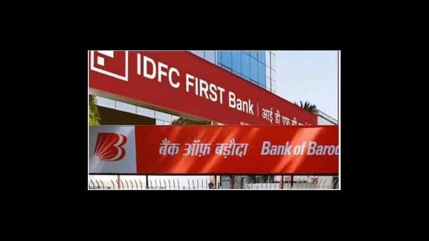 IDFC First Bank share price jumps 12%, Bank of Baroda trades flat after Q1 results; what should investors do? Here&#039;s what brokerages recommend 