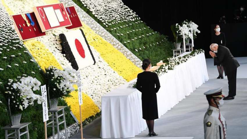 Shinzo Abe funeral: PM Modi pays floral tribute to former Japanese Prime Minister